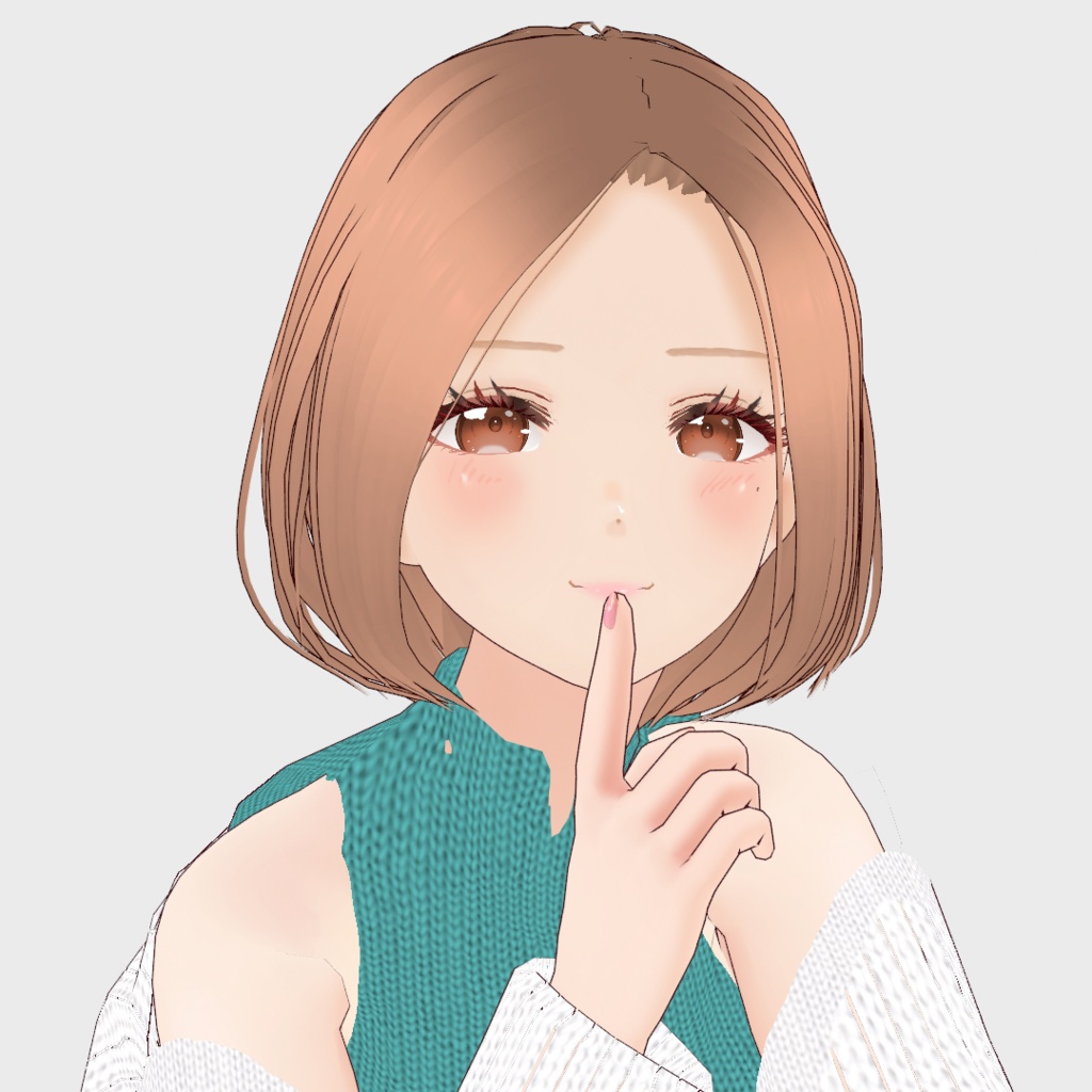 VRoid Hair presets ズルかわいい❤センターパートボブ