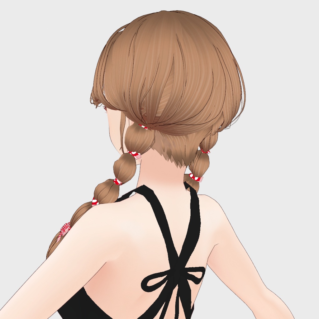 VRoid Hair presets ゆるゆるみつあみヘア