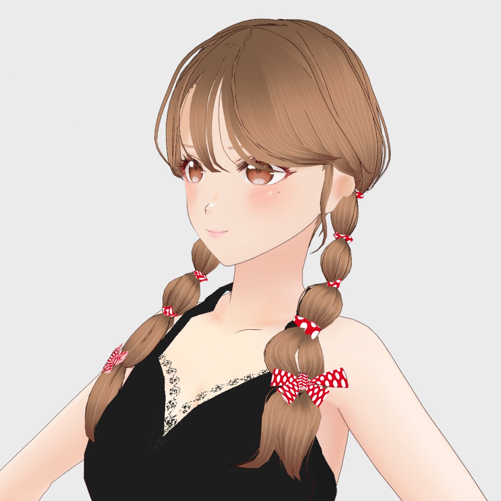 VRoid Hair presets ゆるゆるみつあみヘア