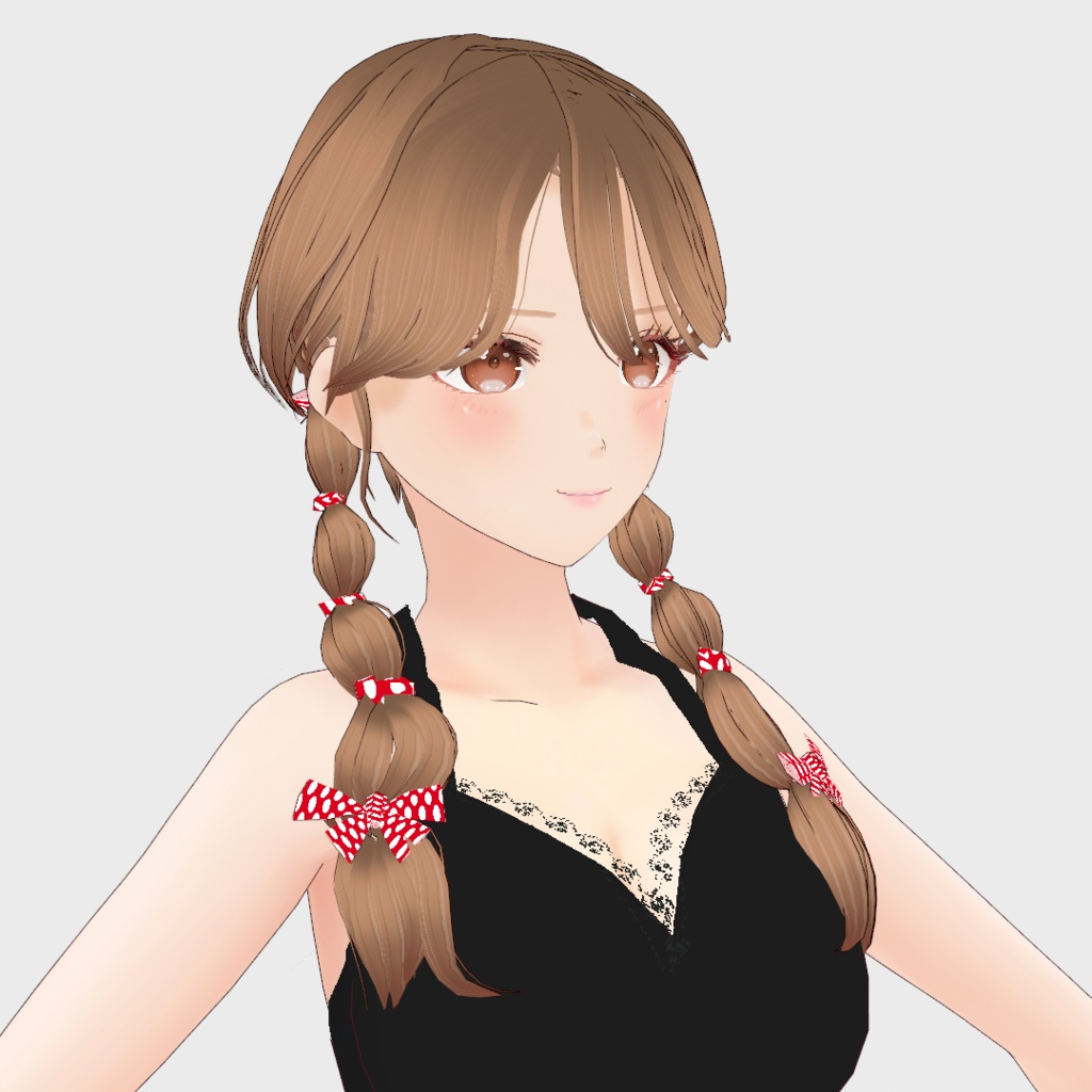 VRoid Hair presets ゆるゆるみつあみヘア