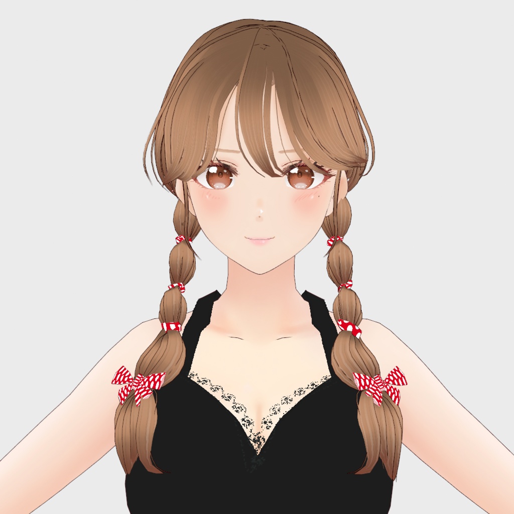 VRoid Hair presets ゆるゆるみつあみヘア