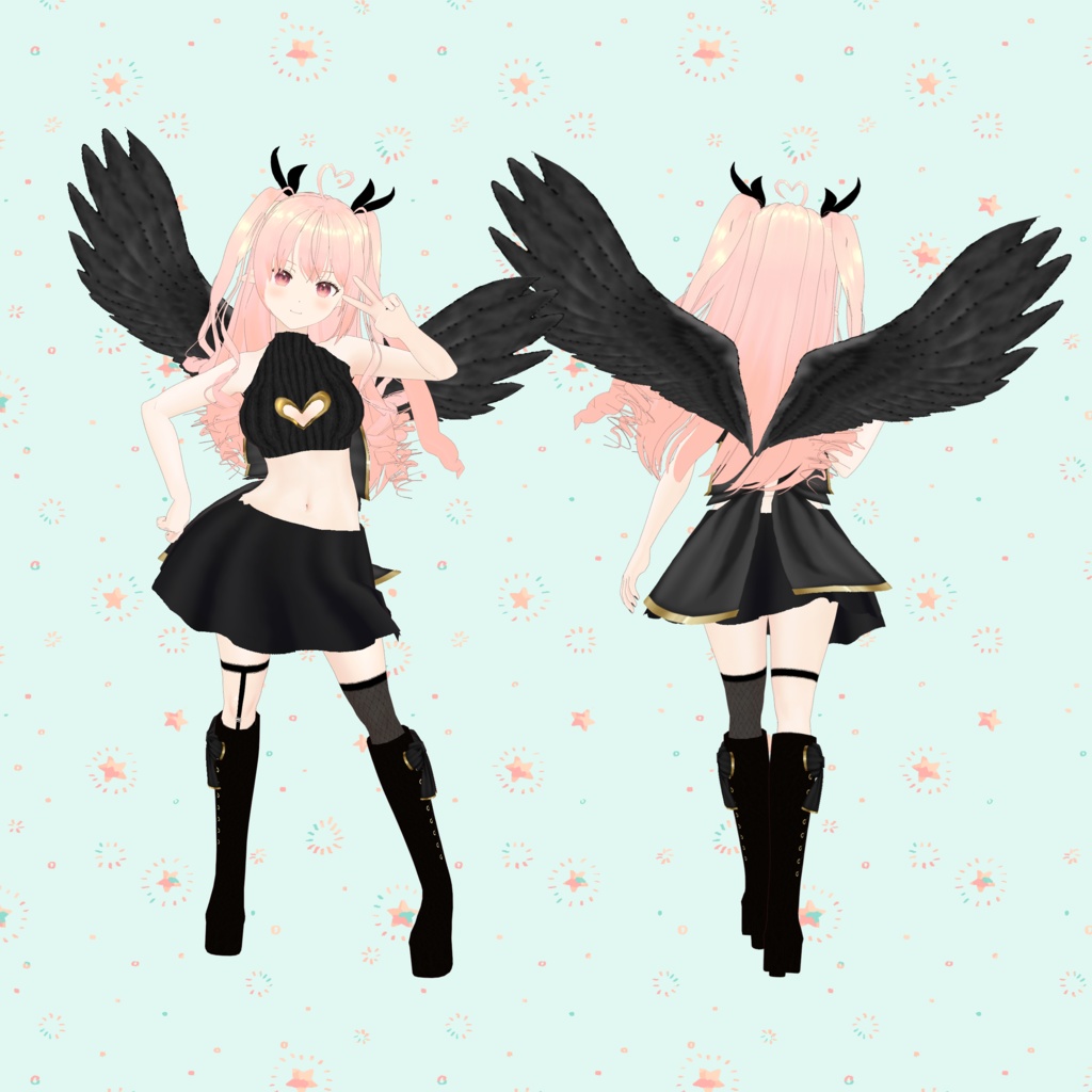 VRoid Model:「堕天使ちゃん -Fallen Angel-」