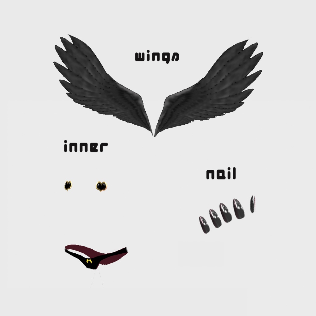 VRoid Model:「堕天使ちゃん -Fallen Angel-」