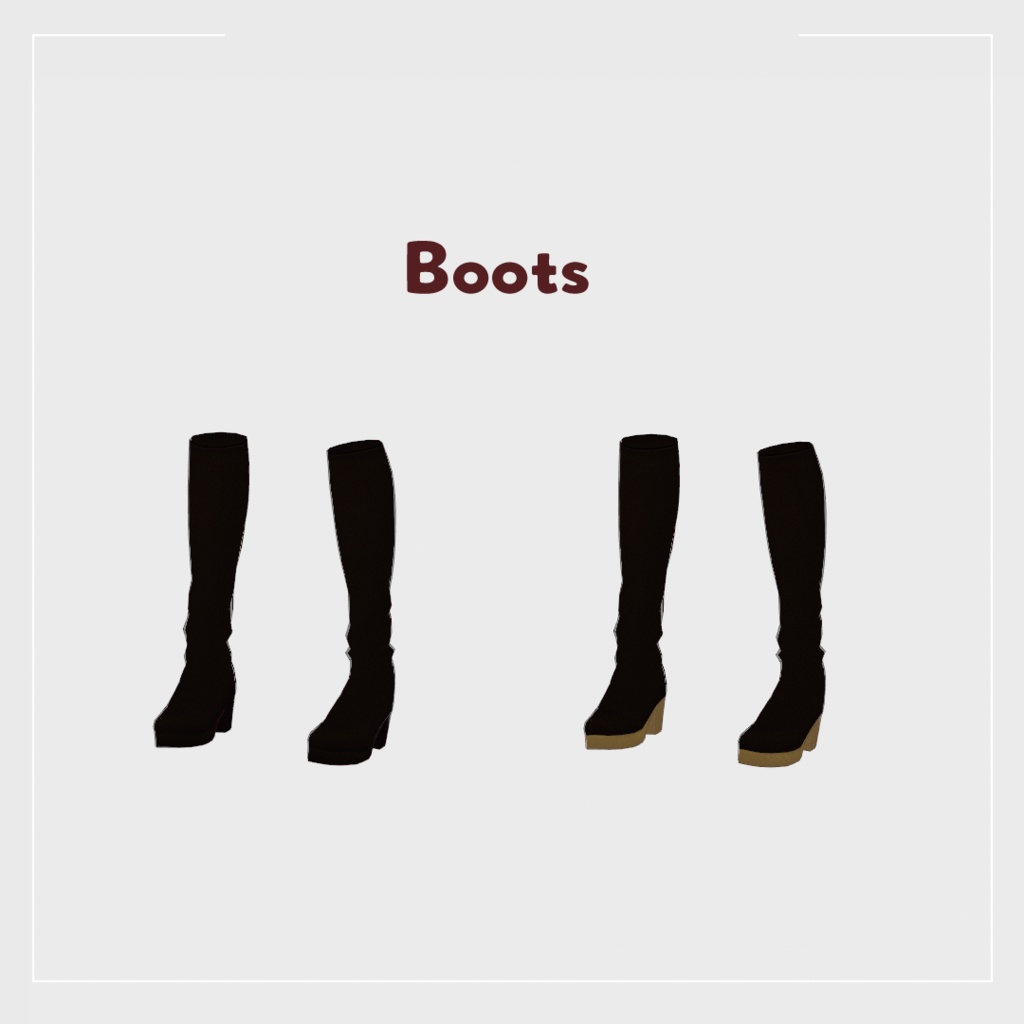 VRoid Clothes & Hair Accessory 「艶やか牡丹の着物」