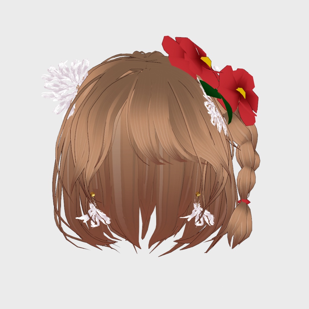 VRoid Clothes & Hair Accessory 「艶やか牡丹の着物」