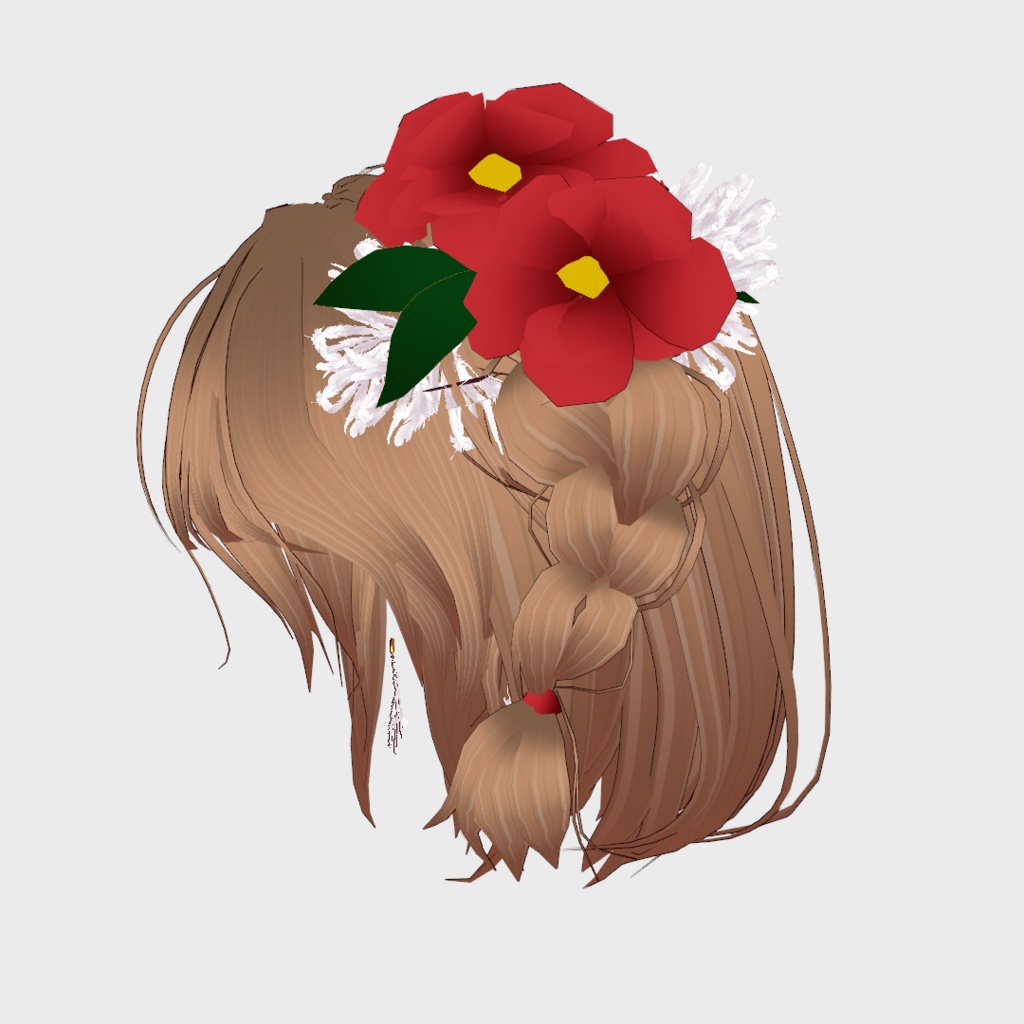 VRoid Clothes & Hair Accessory 「艶やか牡丹の着物」