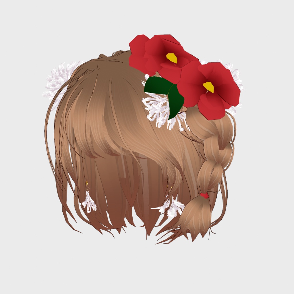 VRoid Clothes & Hair Accessory 「艶やか牡丹の着物」