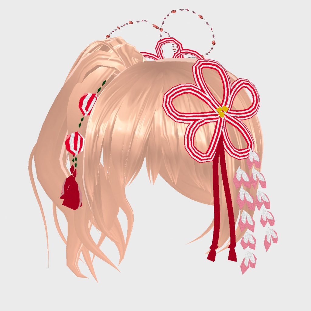 VRoid Hair presets 和服に似合うサイドポニーテール