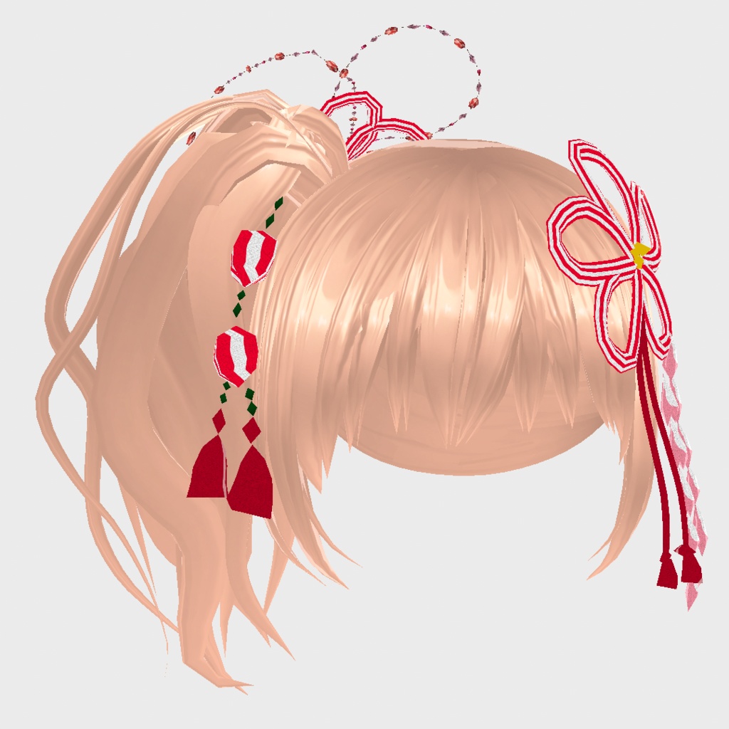 VRoid Hair presets 和服に似合うサイドポニーテール