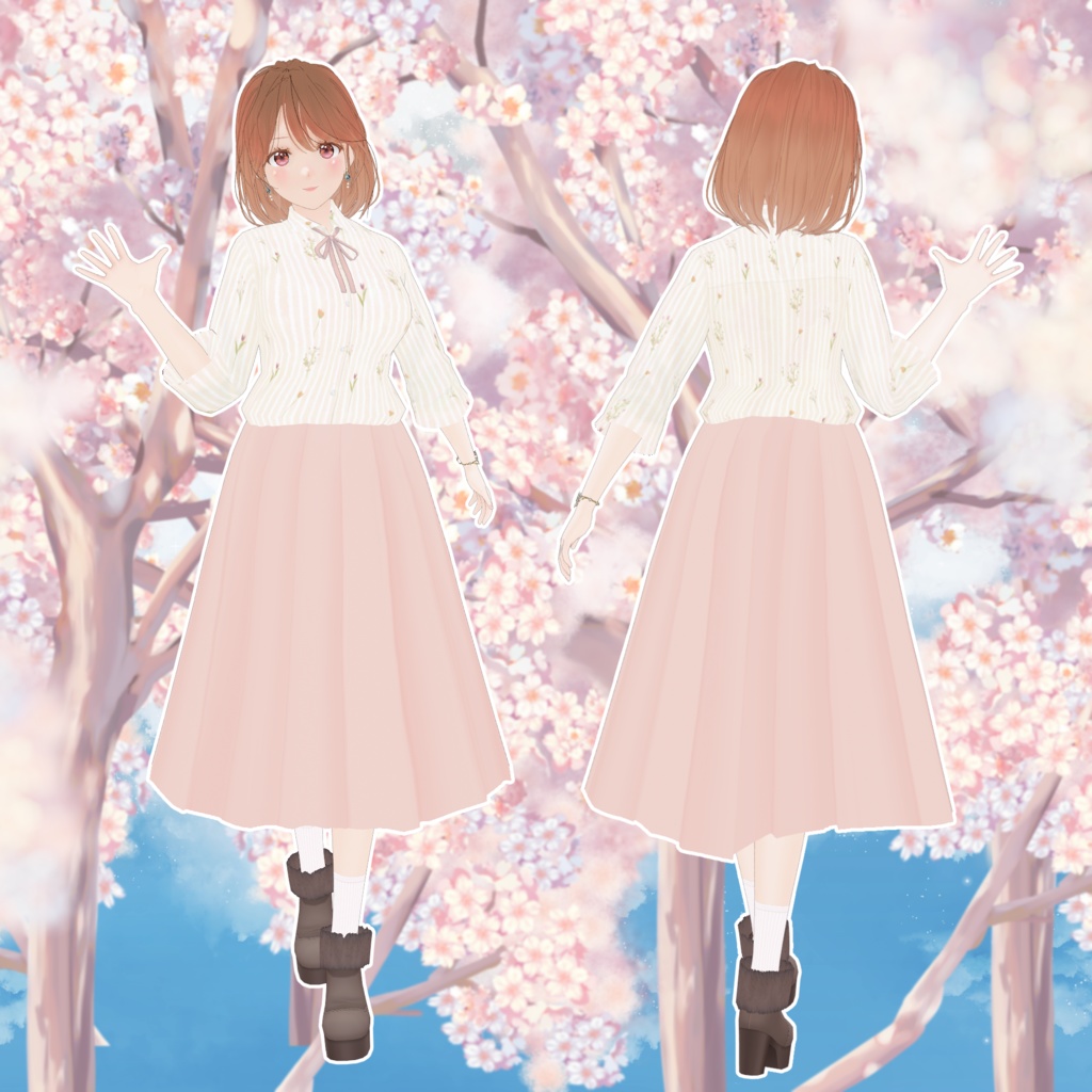 VRoid Model:「Watercolor Girl 春香 -Haruka-」