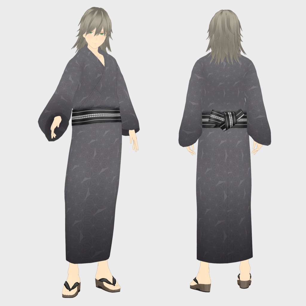 VRoid Model:「和風なCool Guy 秋人 -Akito-」