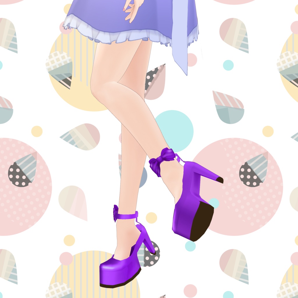 VRoid Clothes 「エナメルストラップパンプス」(5色)