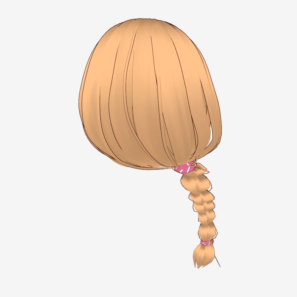 VRoid Hair presets ふんわり編み込みヘア
