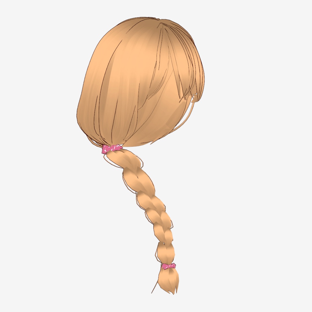 VRoid Hair presets ふんわり編み込みヘア