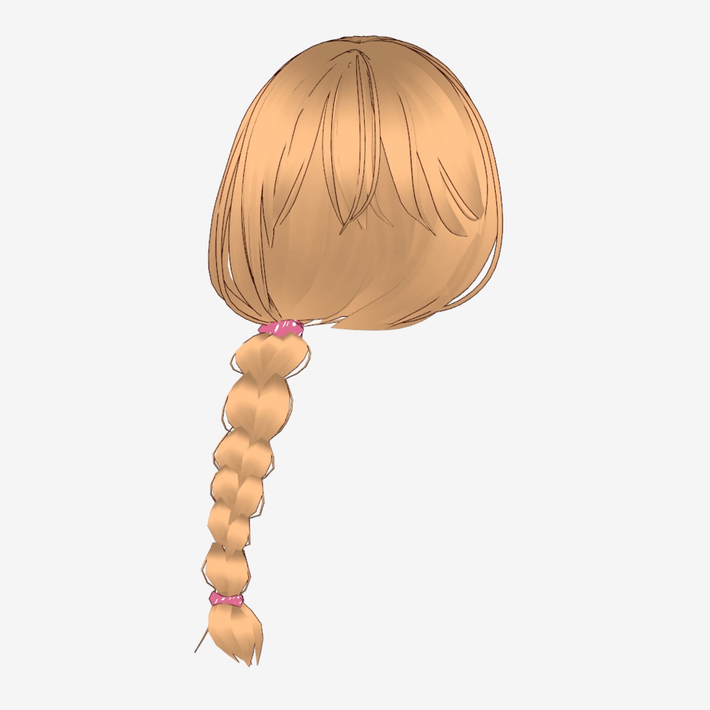 VRoid Hair presets ふんわり編み込みヘア