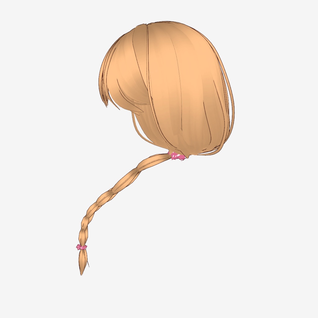 VRoid Hair presets ふんわり編み込みヘア