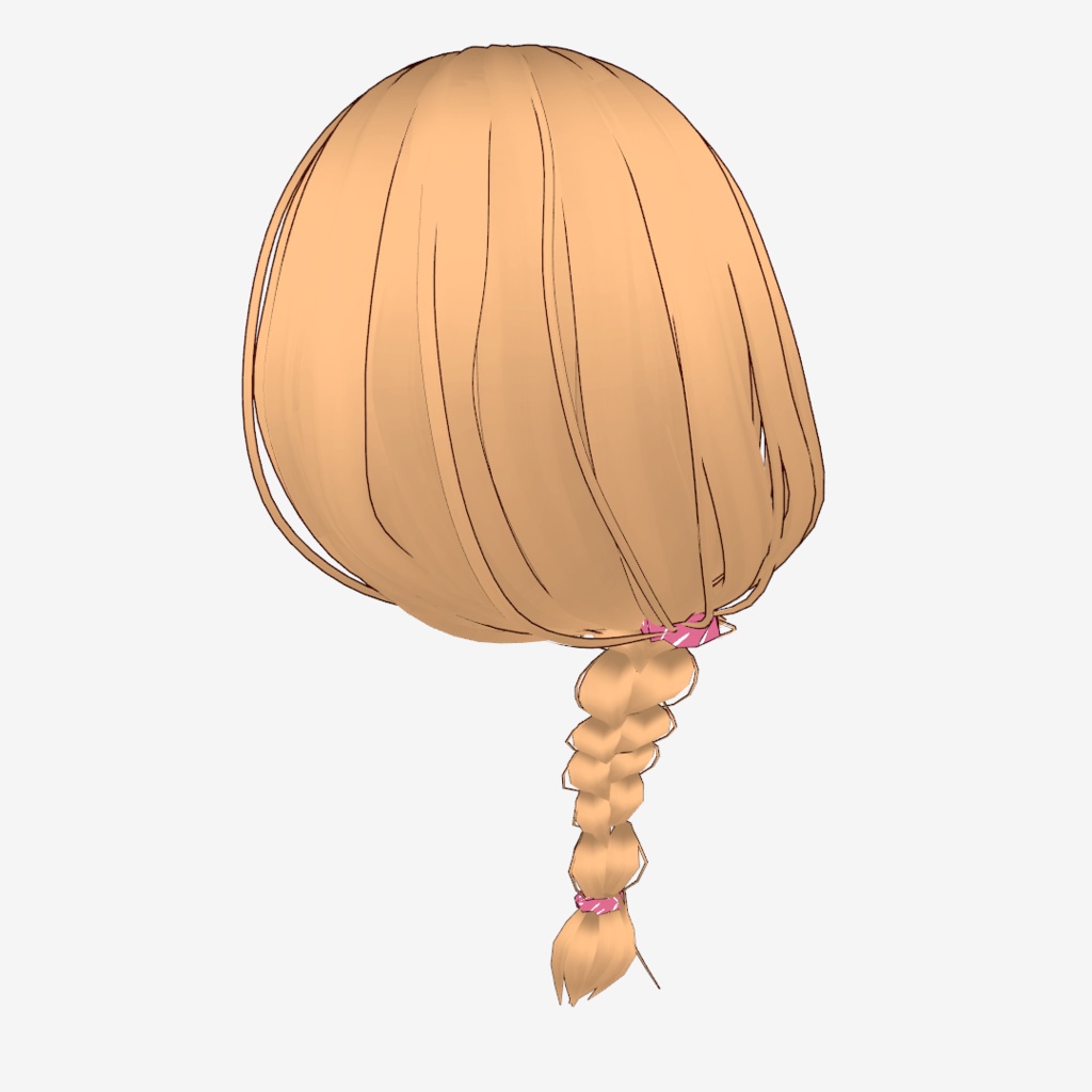 VRoid Hair presets ふんわり編み込みヘア