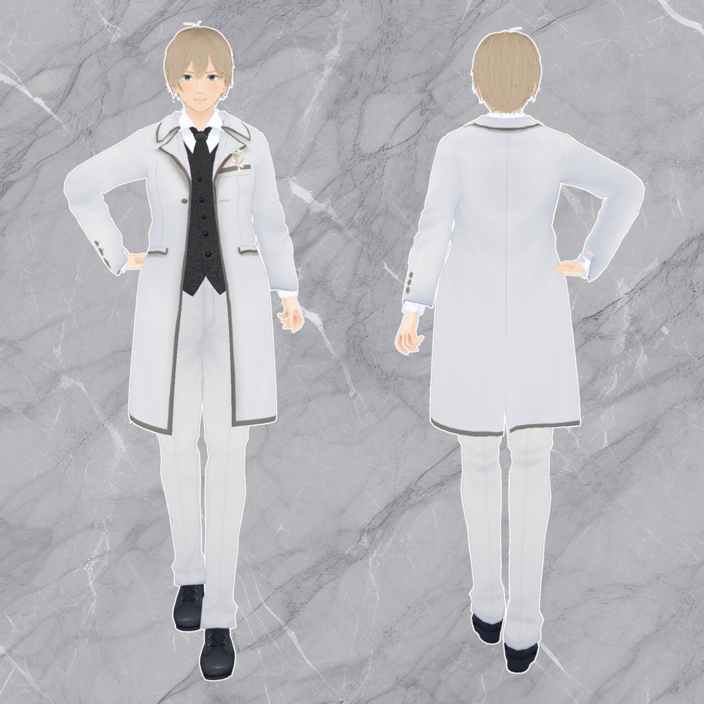 VRoid Model:「ミステリアスな透明感男子♡ 真冬 -Mafuyu-」