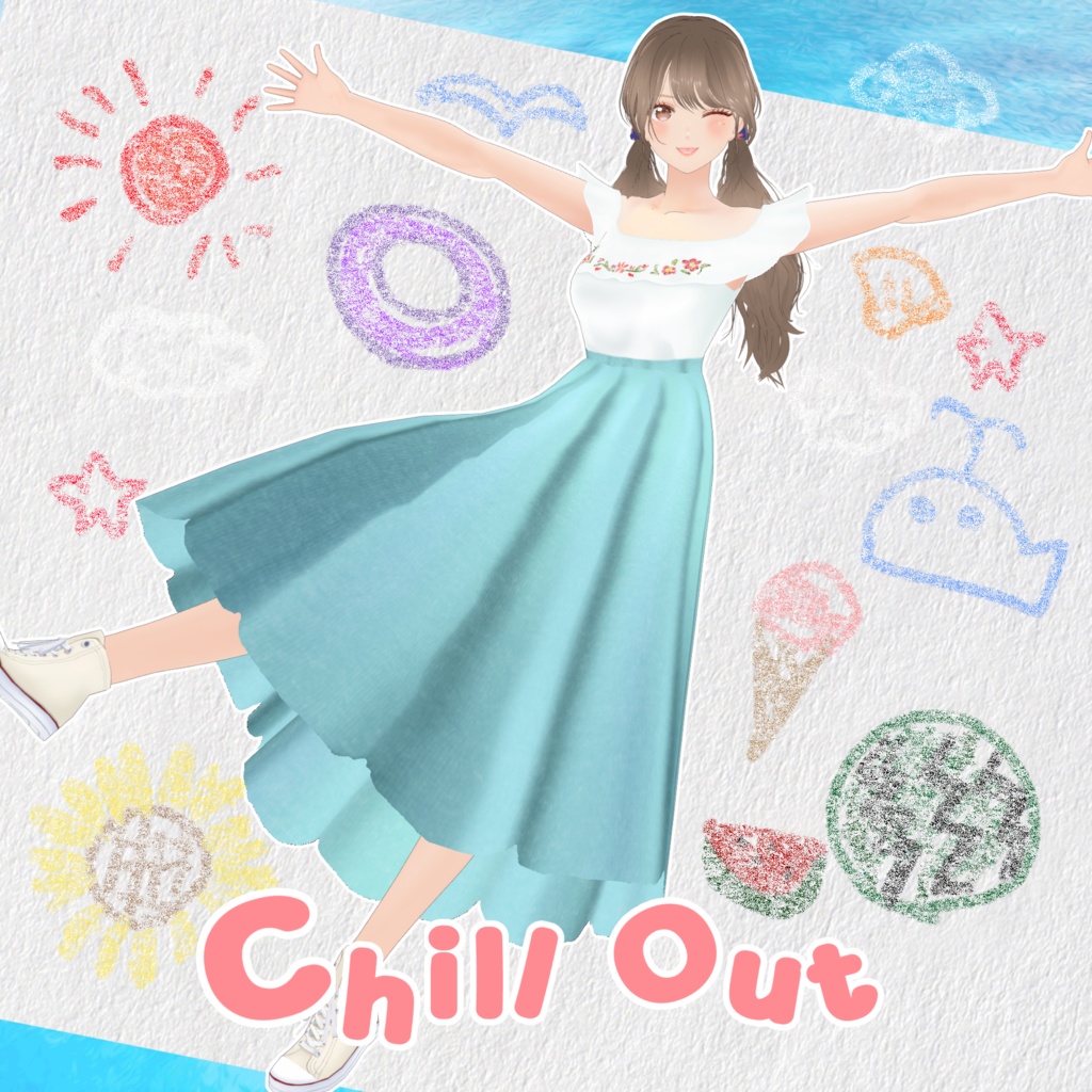 VRoid Hair presets & Outfit チルアウト -ChillOut-