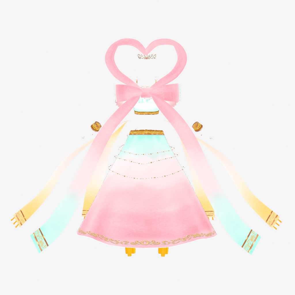 VRoid Hair presets & Outfit 羽衣水着