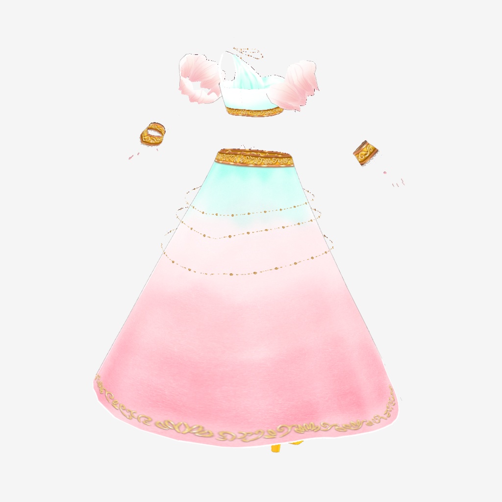 VRoid Hair presets & Outfit 羽衣水着