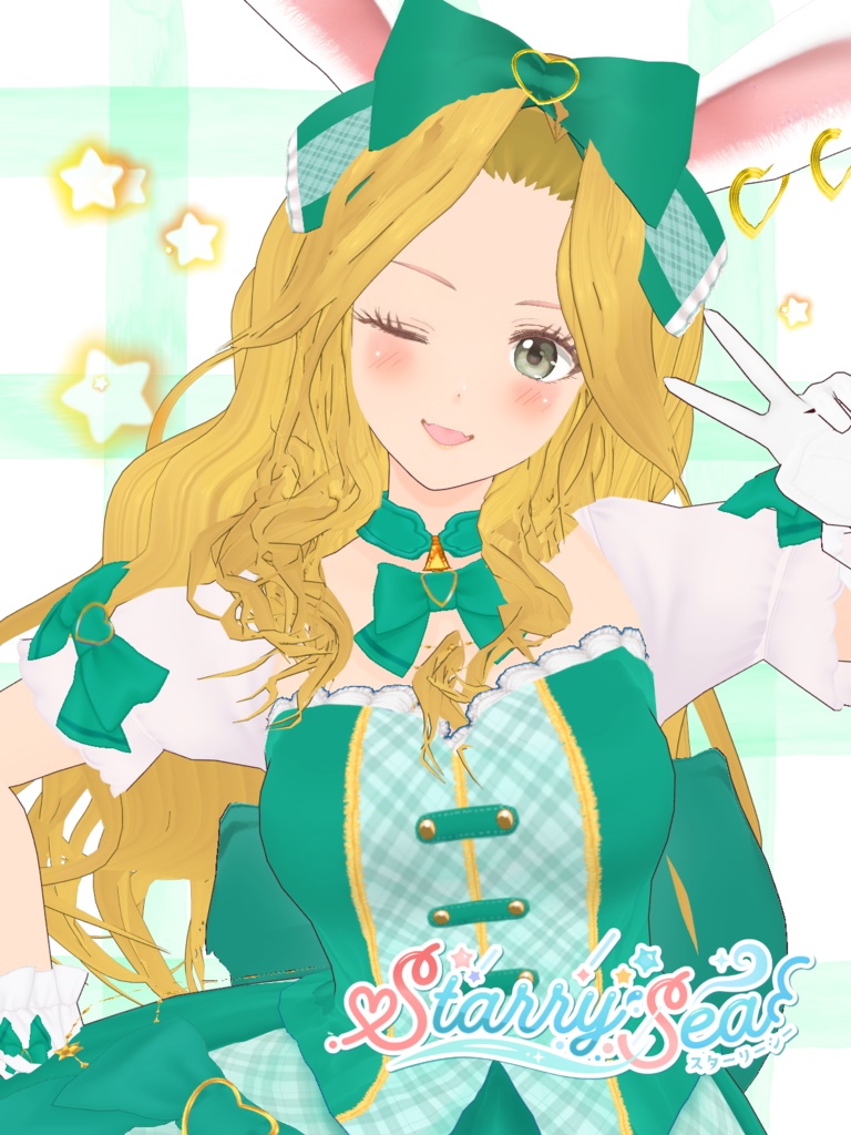 VRoid Hair Accessory & Clothes アイドルバニー