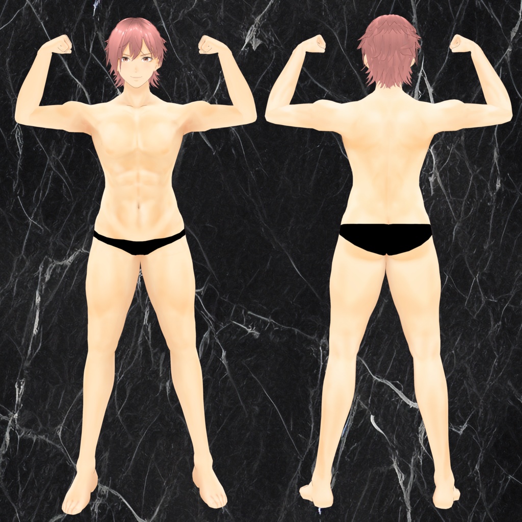 ★15禁★ VRoid Skin Texture さわやかマッチョ肌(8colors)