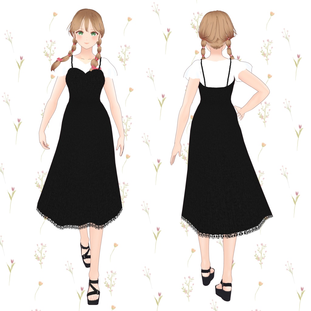 VRoid Clothes 普段着セット「Have a nice day♡」