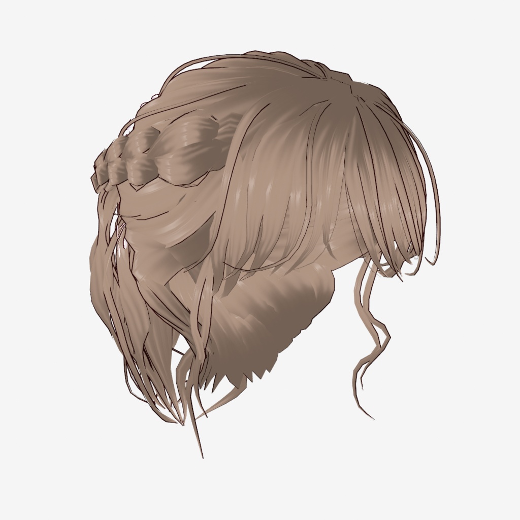 VRoid Hair presets お呼ばれアップスタイル