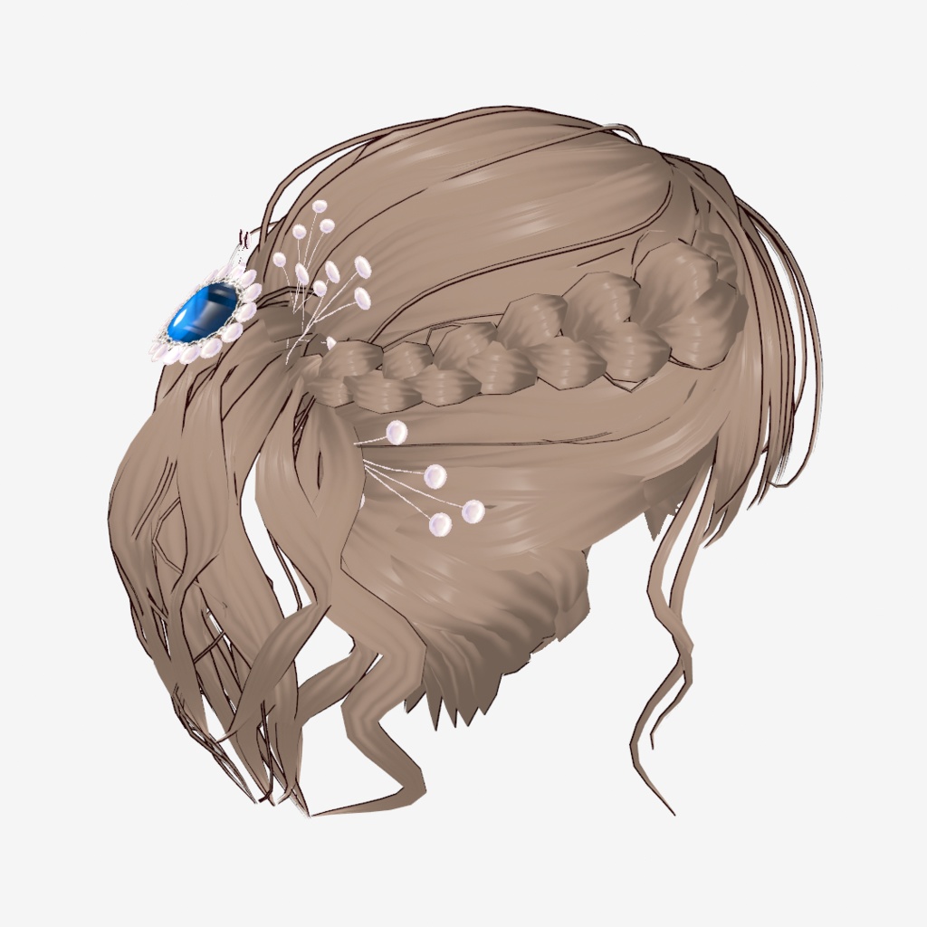 VRoid Hair presets お呼ばれアップスタイル