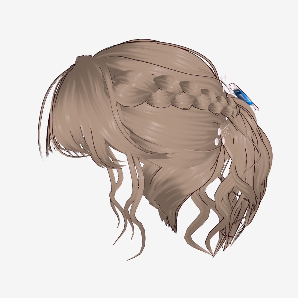 VRoid Hair presets お呼ばれアップスタイル