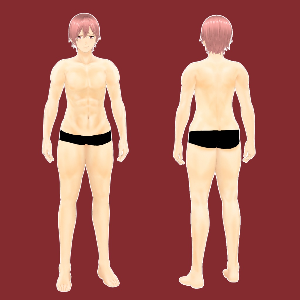 ★15禁★ VRoid素体:「ムキムキおにいさん 龍 -Ryu-」