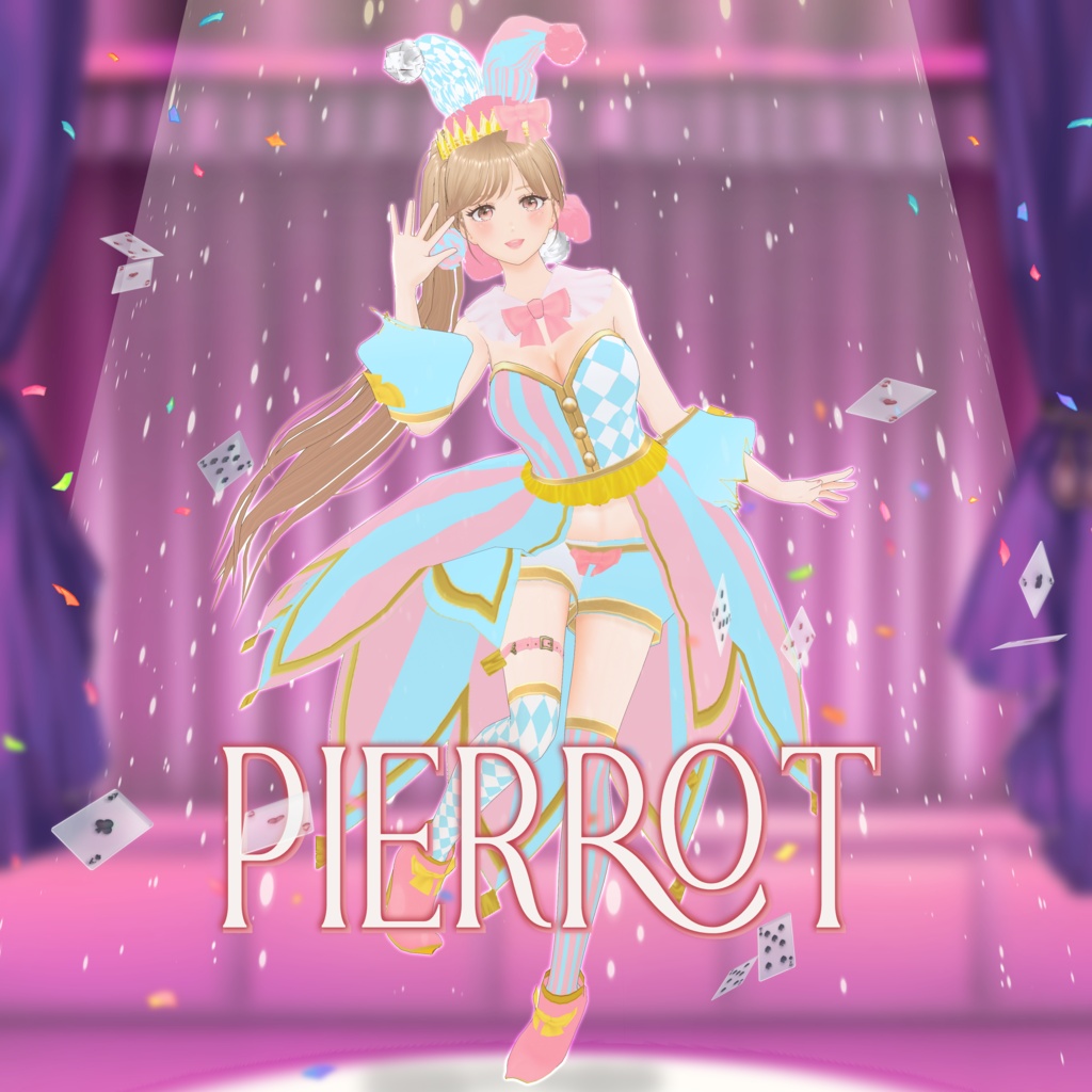 VRoid Hair Accessory & Clothes Pierrot