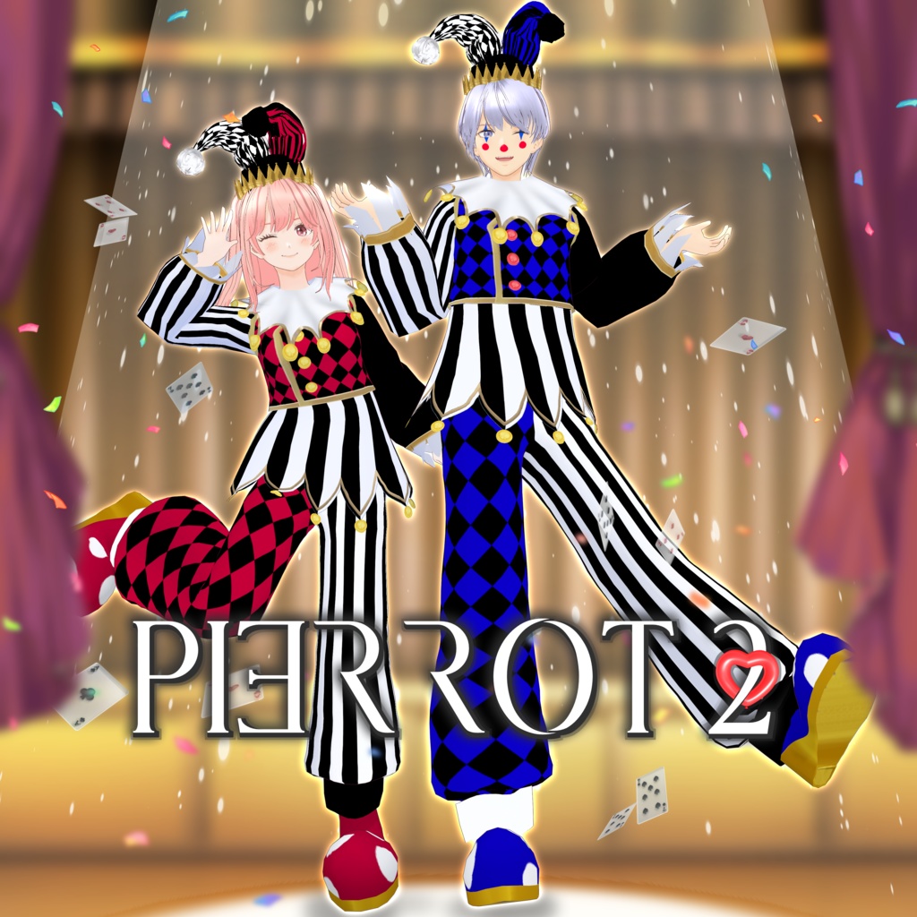 VRoid Hair Accessory & Clothes Pierrot～2～