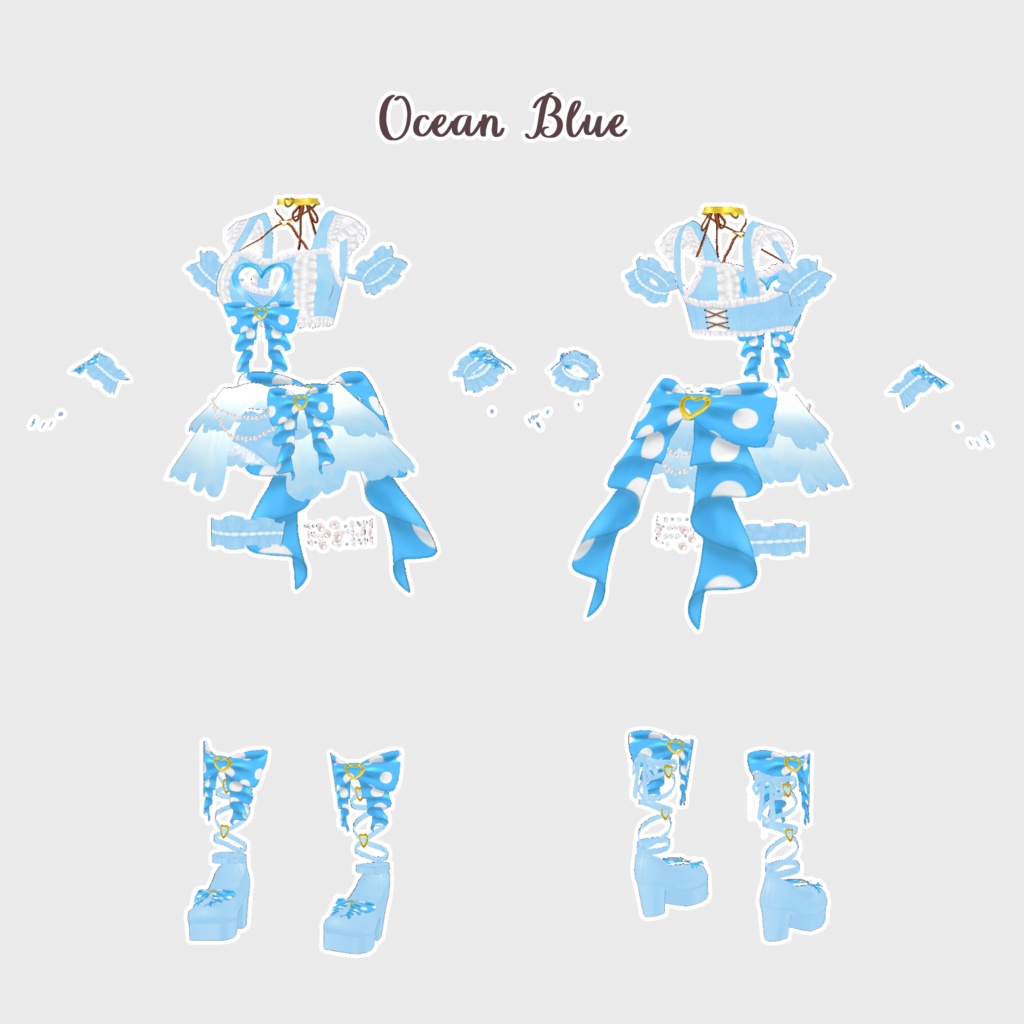 VRoid Hair Accessory & Clothes 渚のプリンセス ~Princess of the Beach~