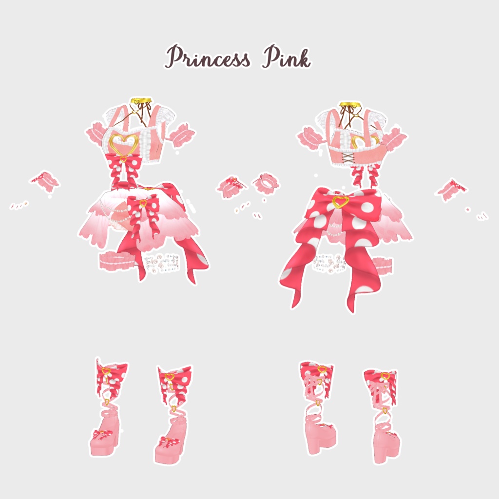 VRoid Hair Accessory & Clothes 渚のプリンセス ~Princess of the Beach~