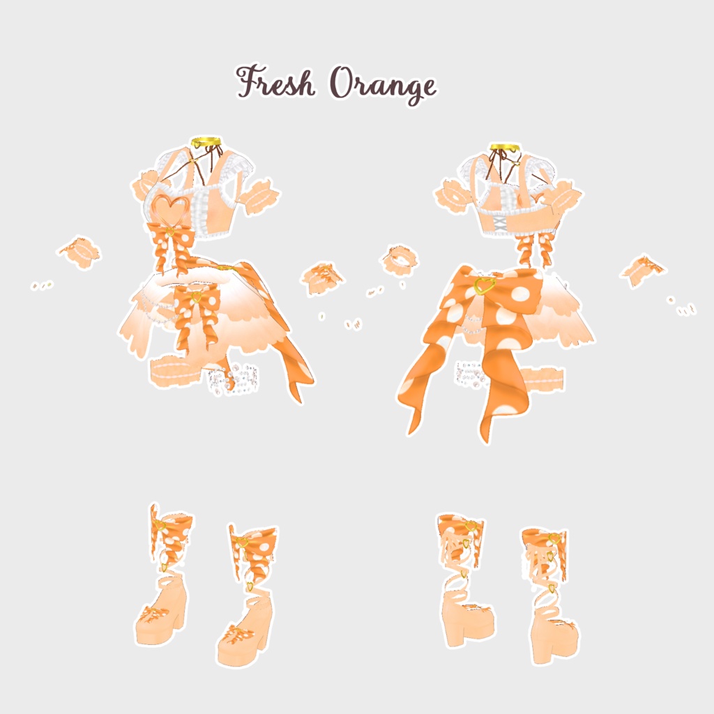 VRoid Hair Accessory & Clothes 渚のプリンセス ~Princess of the Beach~