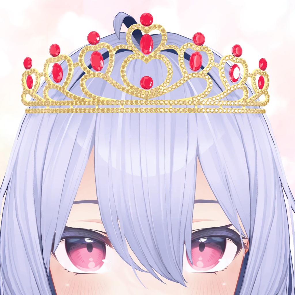 3Dモデル ティアラ -Tiara-(14色セット) unitypackage & glb & XWear