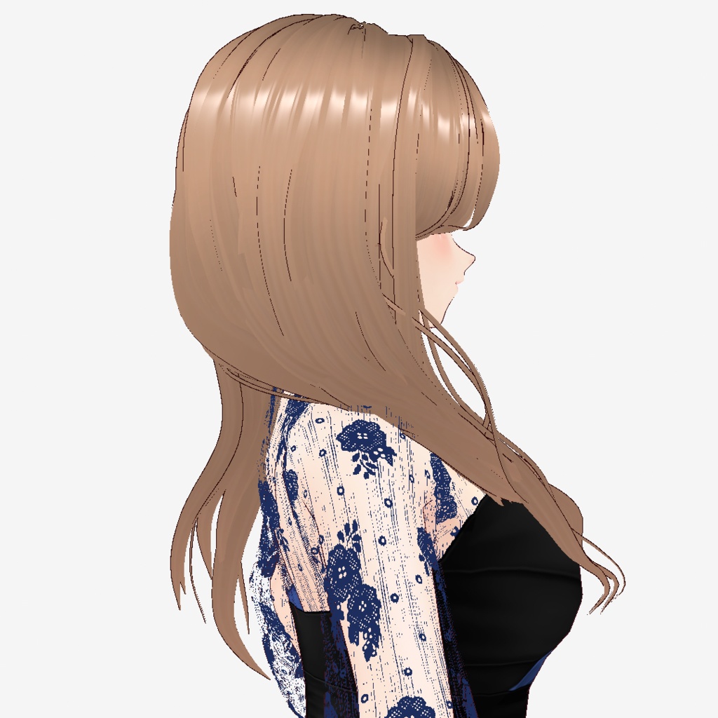 VRoid Hair presets オトナっぽワンサイドヘア