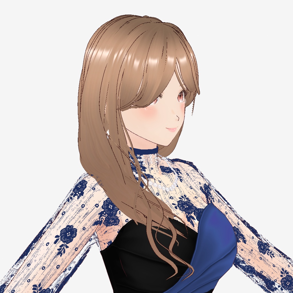VRoid Hair presets オトナっぽワンサイドヘア