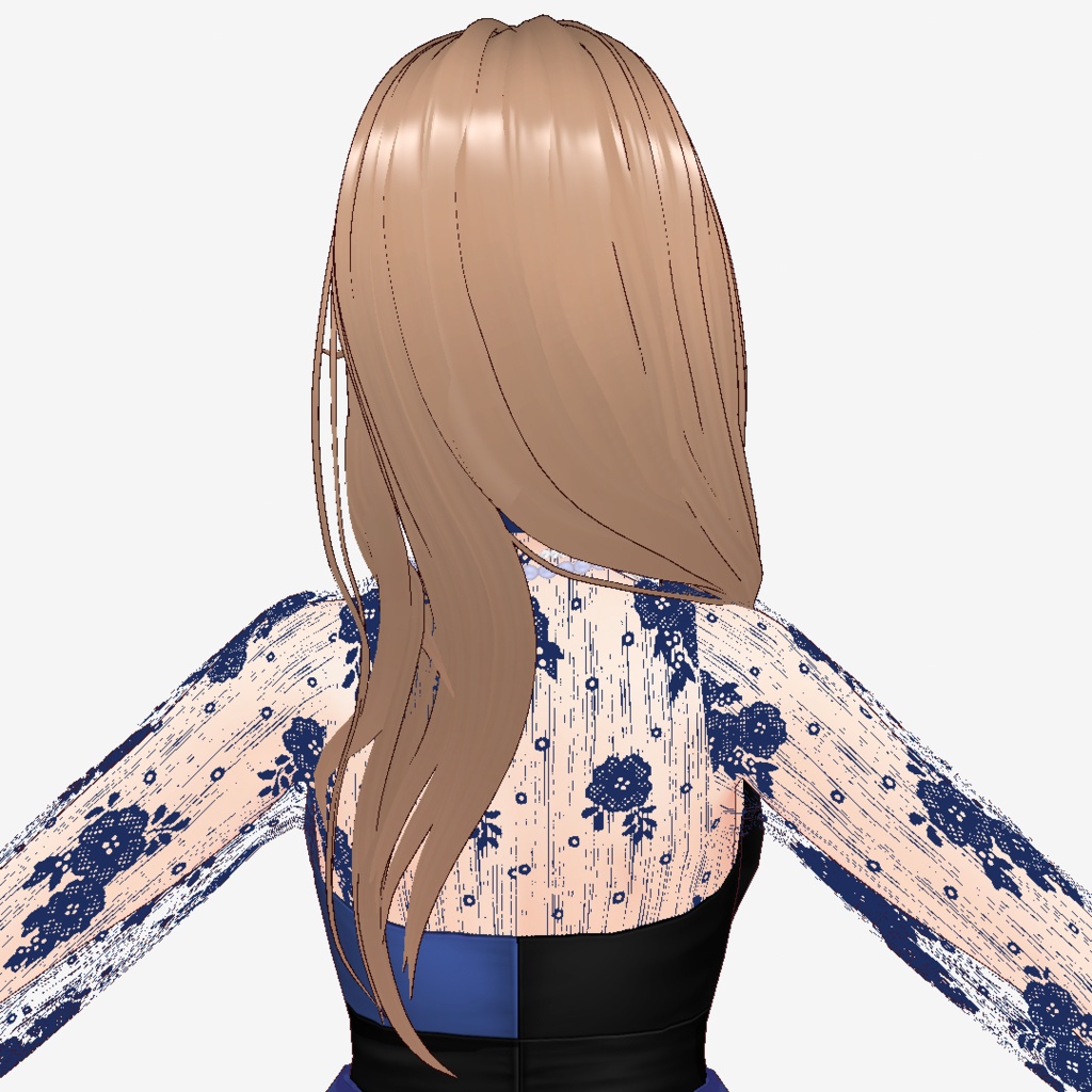 VRoid Hair presets オトナっぽワンサイドヘア