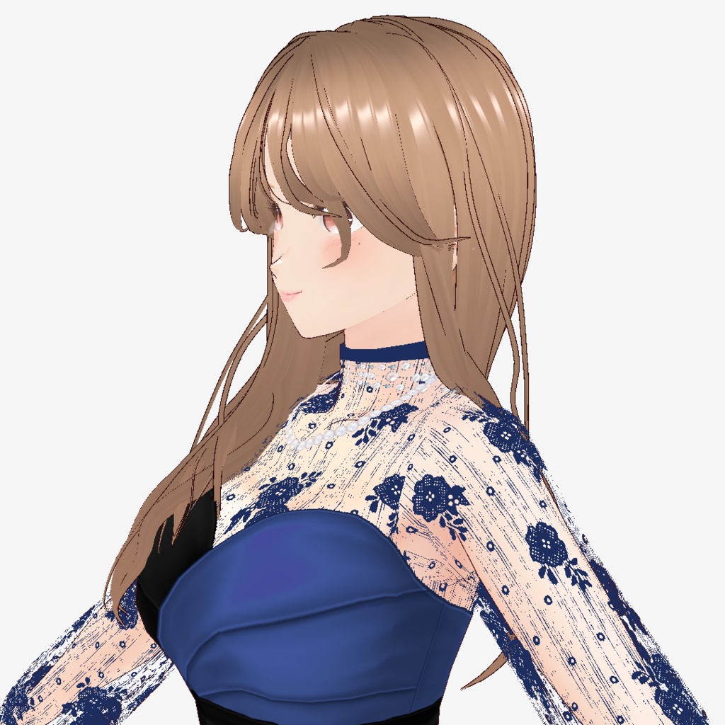 VRoid Hair presets オトナっぽワンサイドヘア
