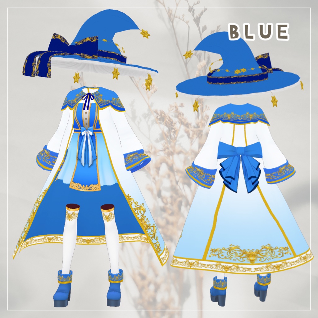 VRoid Hair Accessory & Clothes 『Witch Costume』