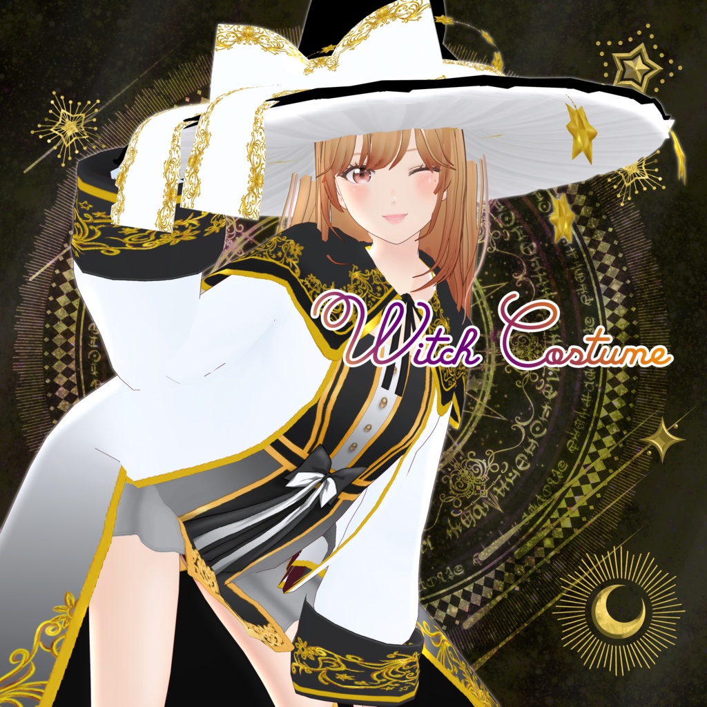 VRoid Hair Accessory & Clothes 『Witch Costume』