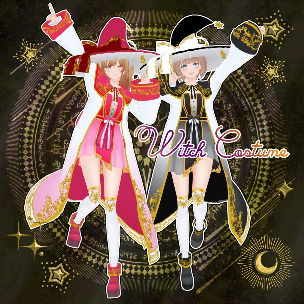 VRoid Hair Accessory & Clothes 『Witch Costume』