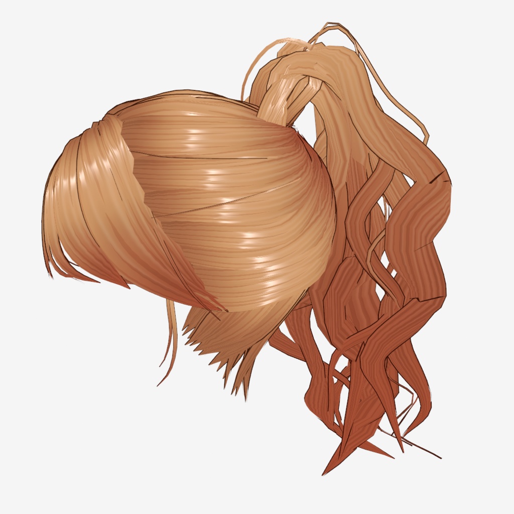 VRoid Hair presets トップ高めのゆるゆるポニーテール