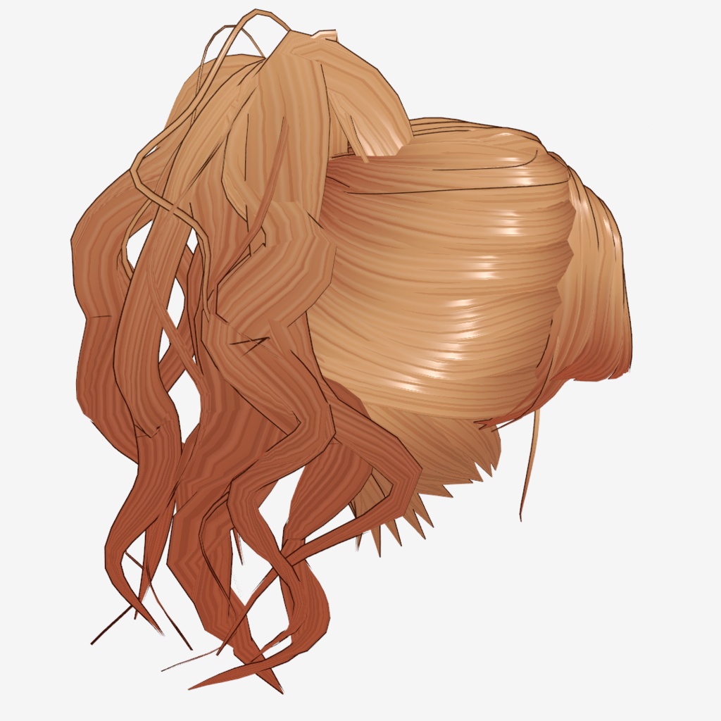 VRoid Hair presets トップ高めのゆるゆるポニーテール