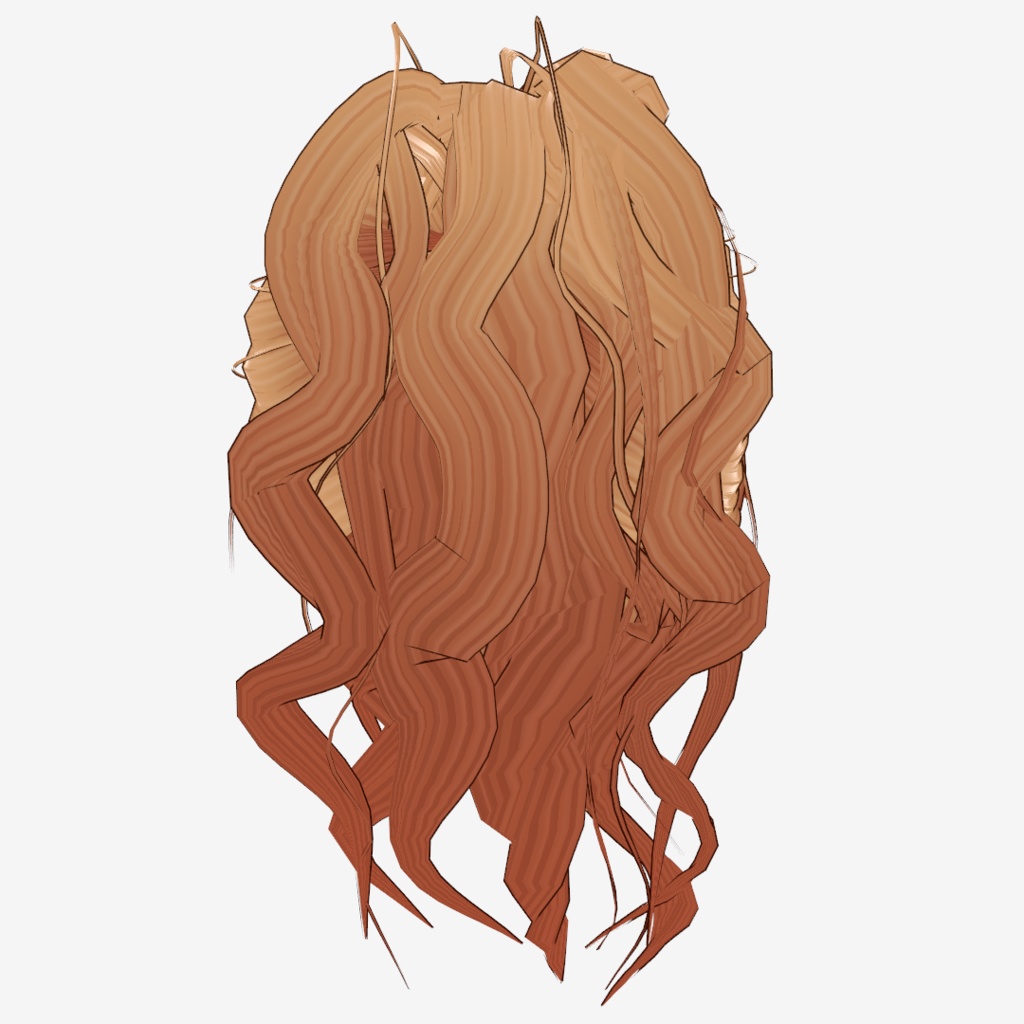 VRoid Hair presets トップ高めのゆるゆるポニーテール