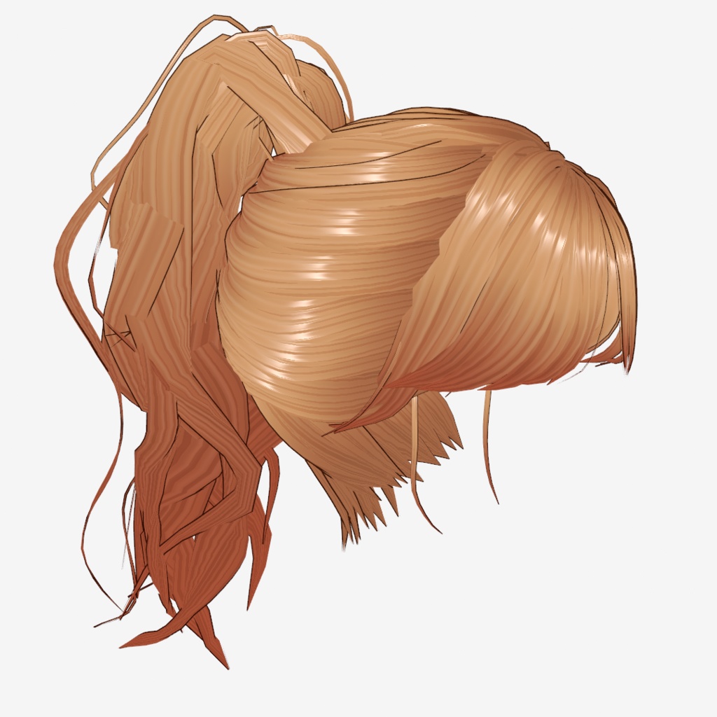 VRoid Hair presets トップ高めのゆるゆるポニーテール