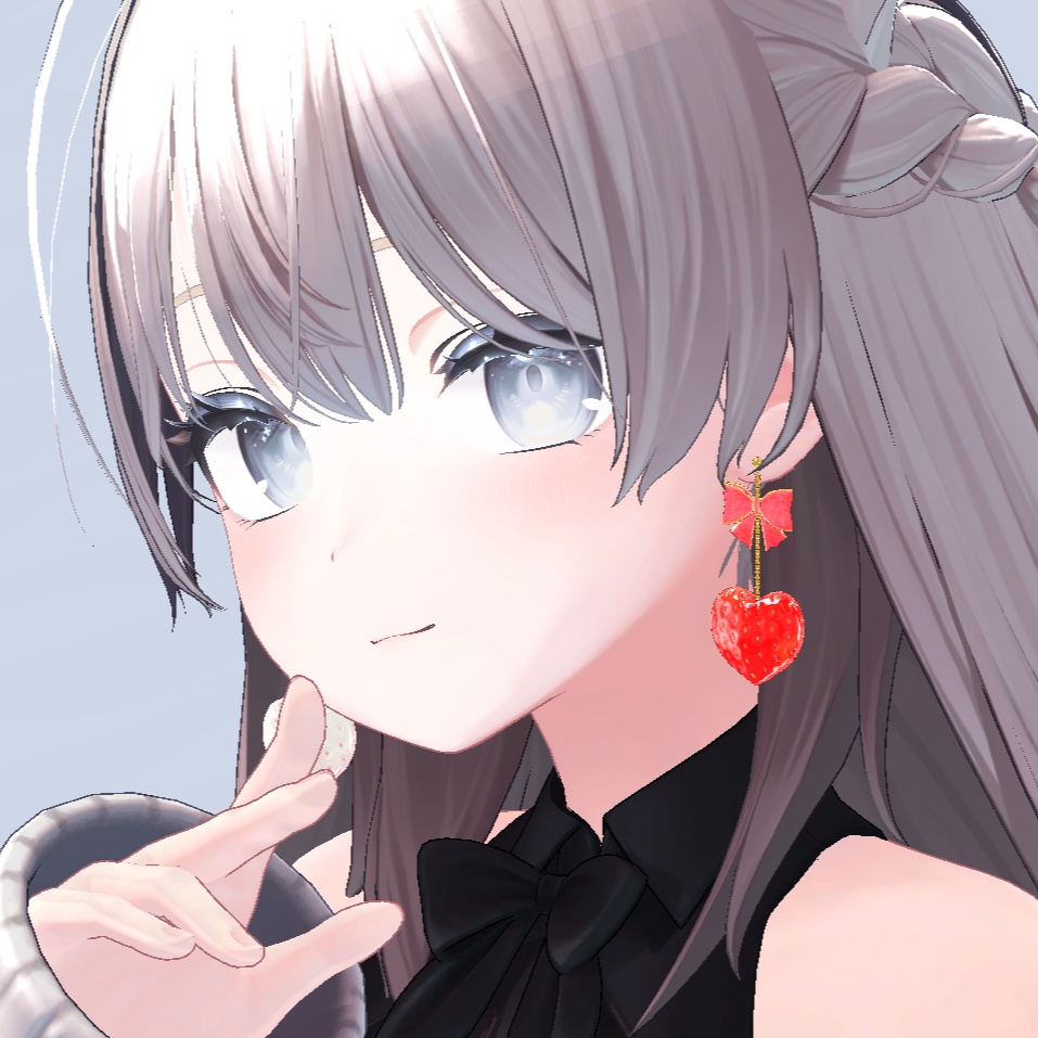 ゆらゆら いちごハートピアス(5色セット) unitypackage & XWear